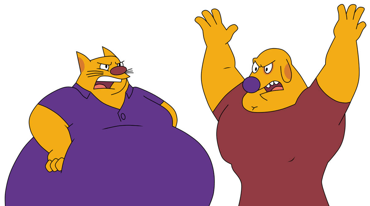Big Cat and Buff Dog by ElementalFurries on DeviantArt