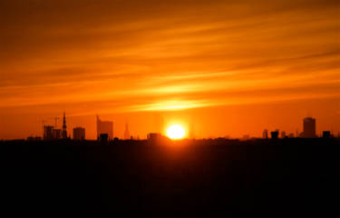 Sunset view from the balcony