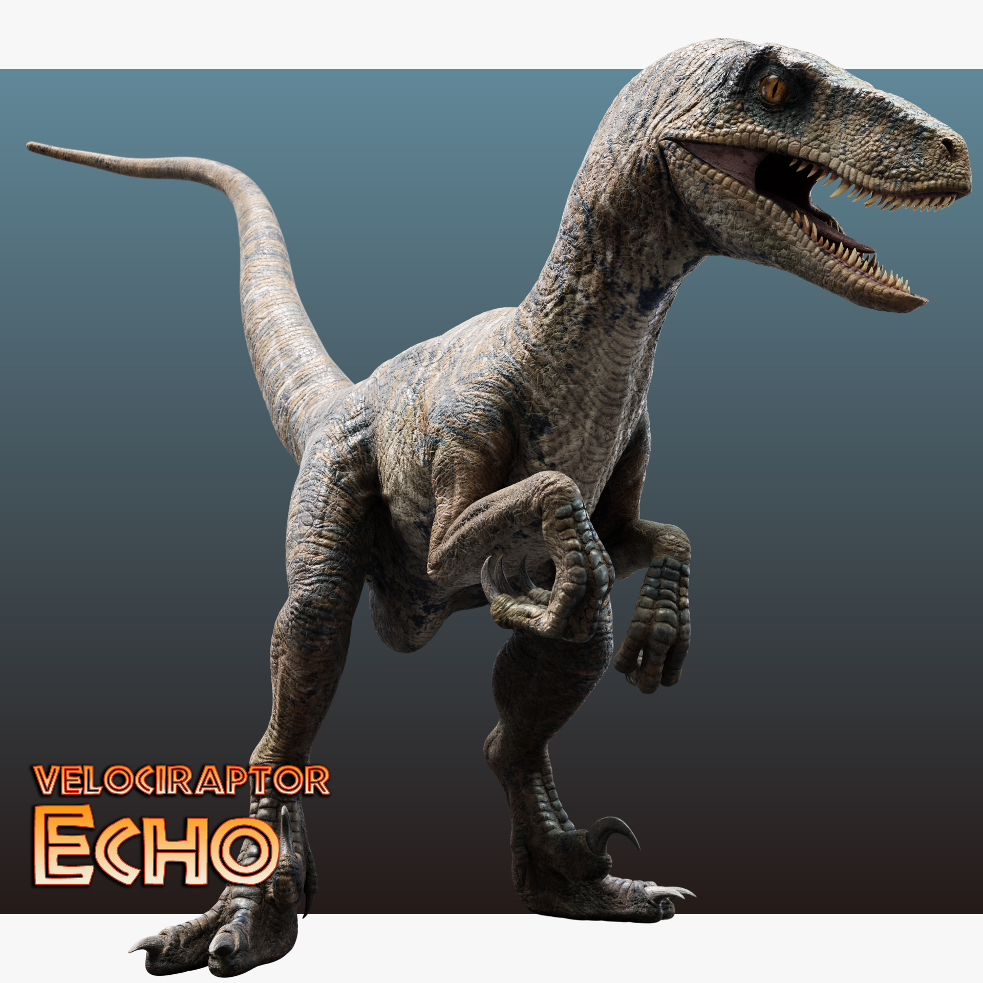 Jurassic World Velociraptor Echo By Benjee10 On Deviantart 