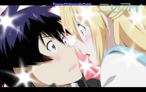 Nisekoi Raku Ichidjo and Chitoge Kirasaki