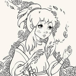 Chihiro, line art