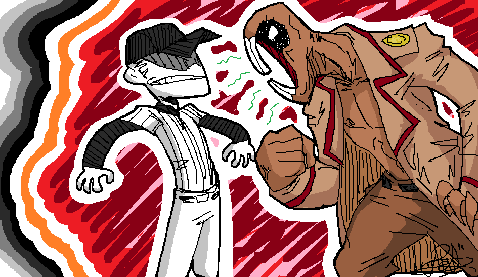 Two Triangle Man Triangle Man Hates Particle Man by Patcha105 on DeviantArt