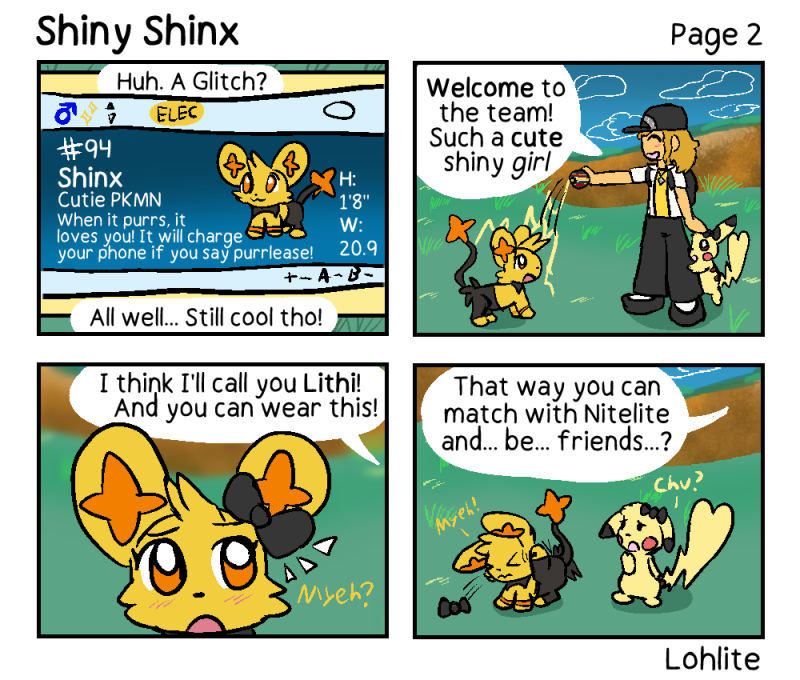 Shinx Hugging Shiny Shinx Comic - Page 2 by Lohlite on DeviantArt