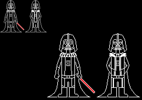 Vader Sprites Darth Vader Sprites (Spritevember Day 1) crappy by DoctorCorvus23 on ...