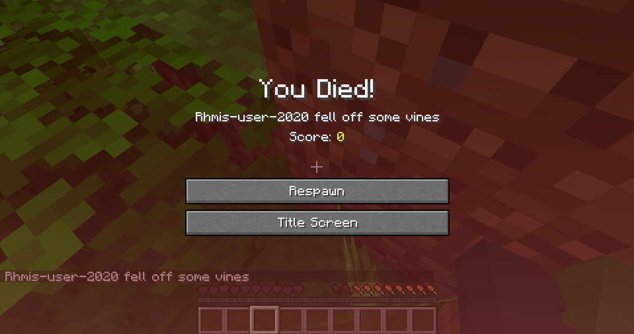 Minecraft you died screen - four time by ProevaAleksandra2021 on DeviantArt