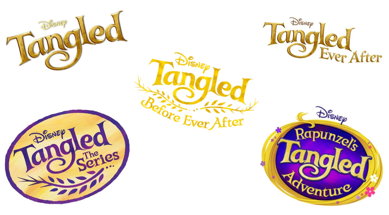 REMAKE of the tangled logos by ProevaAleksandra2021 on DeviantArt