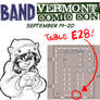 Vermont Comic Con SEP 19-20