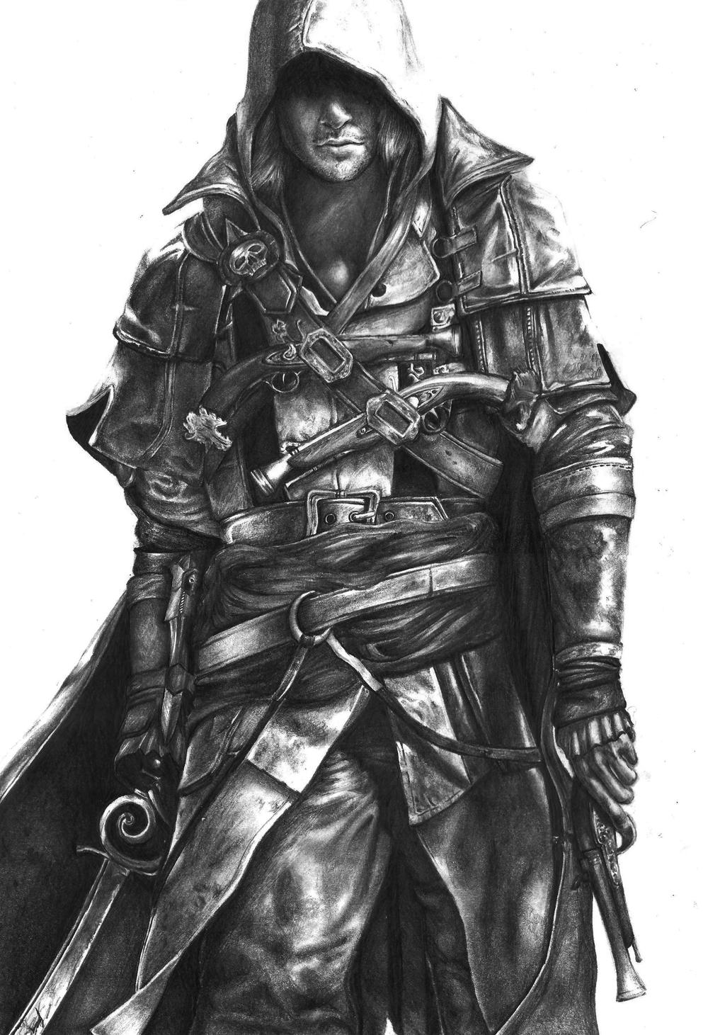 PENCIL DRAWING : Assassins Creed 4 Black Flag