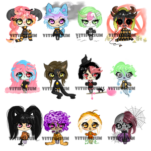 HALLOWEEN ADOPTABLES {OTA, 1/12 OPEN}