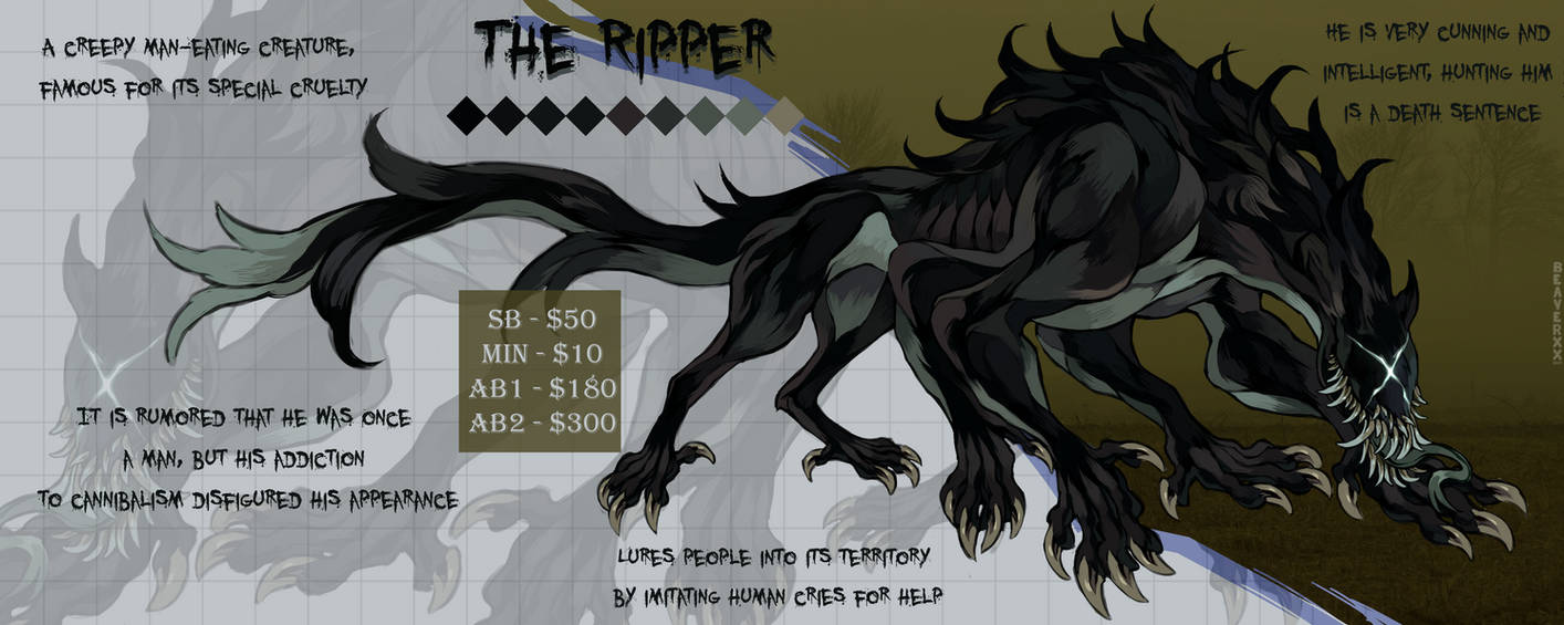 AUCTION OPEN - The Ripper by Beaver-XX on DeviantArt