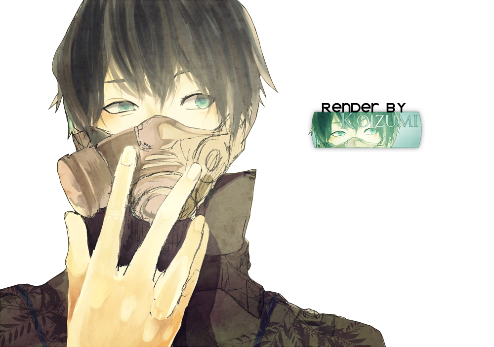 Anime boy: Gas Mask