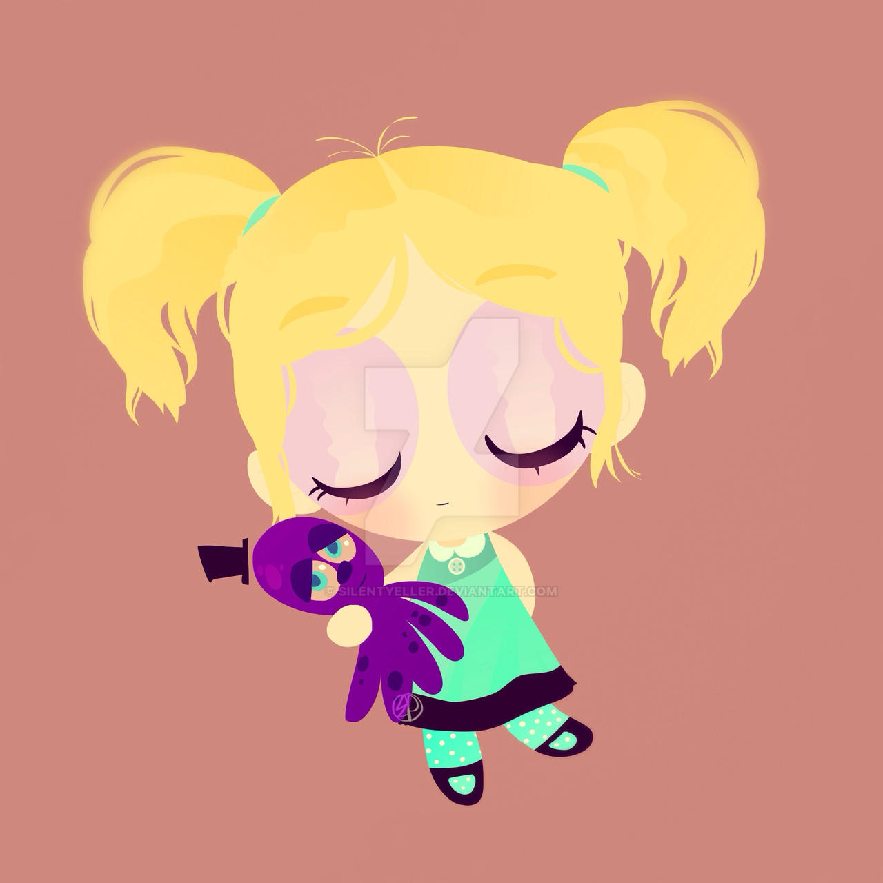 Bubbles and Octi by Silentyeller on DeviantArt