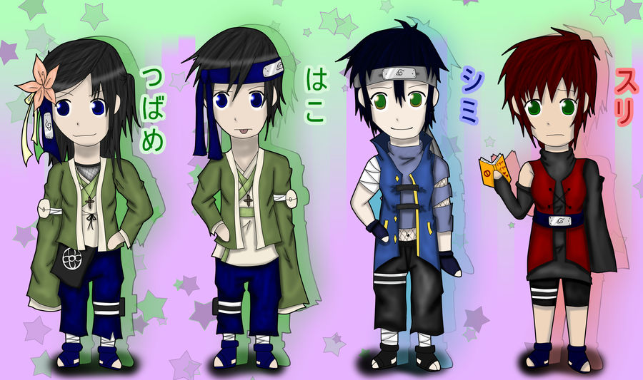 Chibi Izumi's Squad Colored