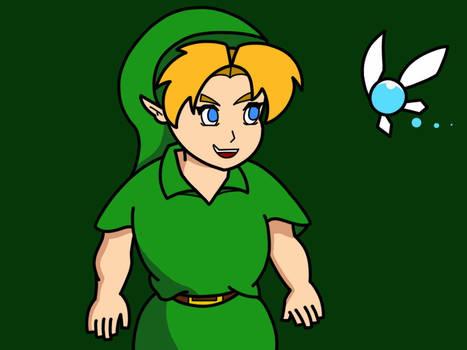 Young Link and Navi