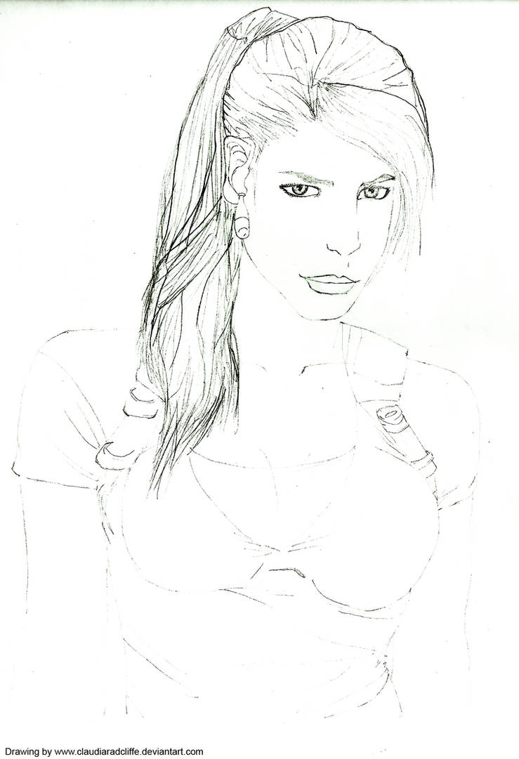 Lara Croft Drawing by claudiaradcliffe on DeviantArt