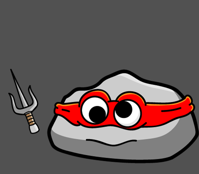 Pet Rock Red Ninja