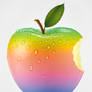 rainbow apple iphone wallpaper
