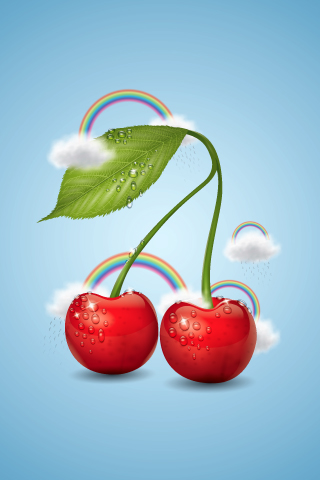 Cherry iphone wallpaper by MelissaReneePohl on DeviantArt Cherry iphone wallpaper by MelissaReneePohl on DeviantArt