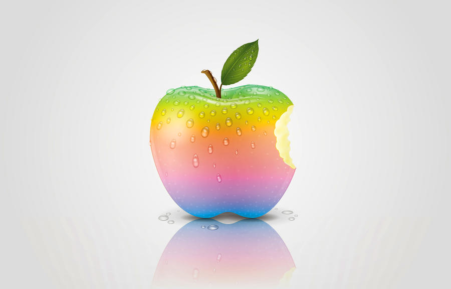 real apple wallpaper