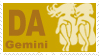 Zodiac Stamp 'Gemeni' by Sharkfold
