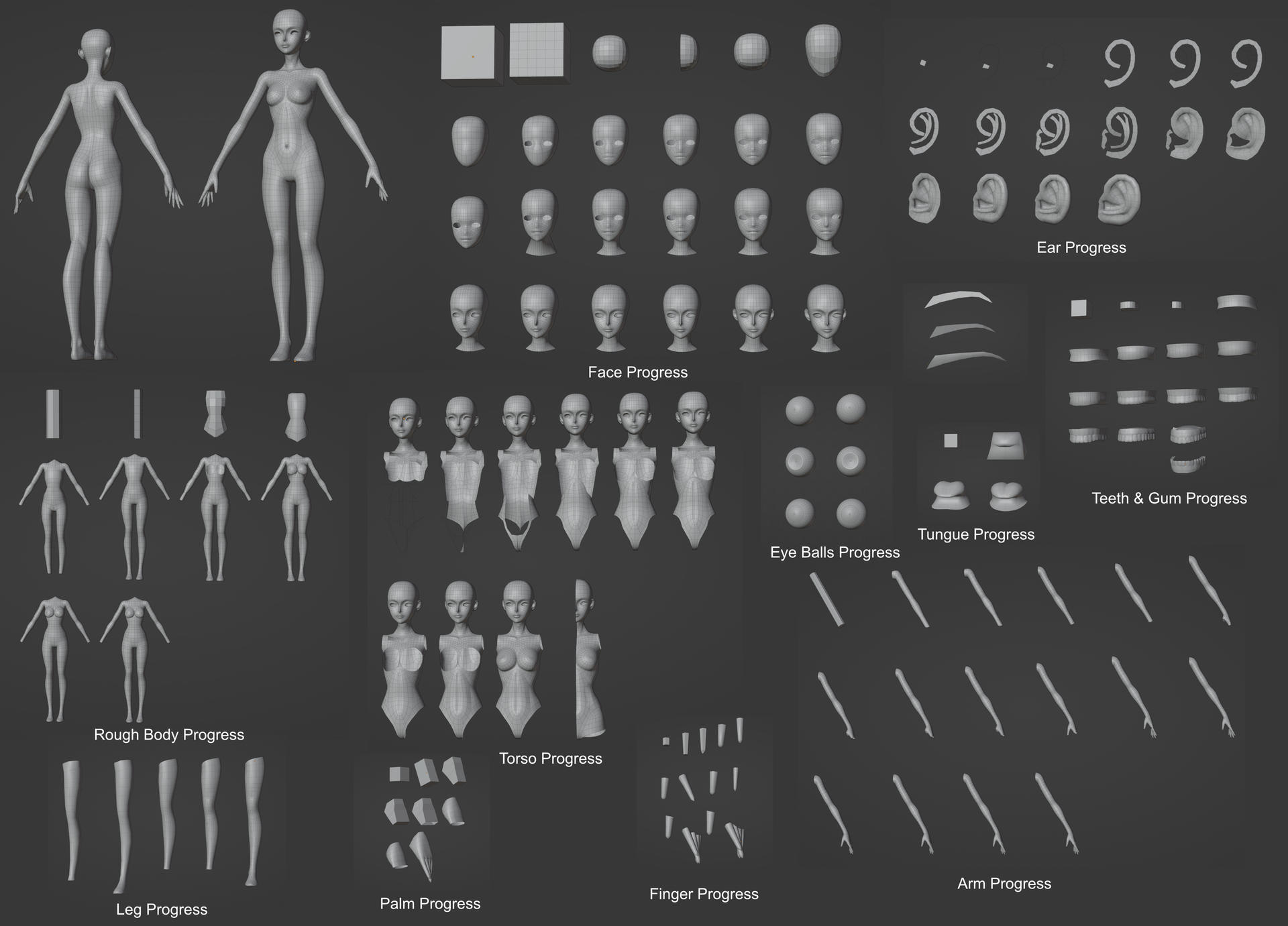 Base Model Graphic Base Modeling Progress by antilon23 on DeviantArt