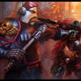 Arbites and Hive Ganger-Warhammer 40K:Dark Heresy