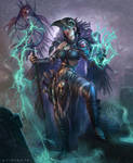 Female Necromancer by jubjubjedi
