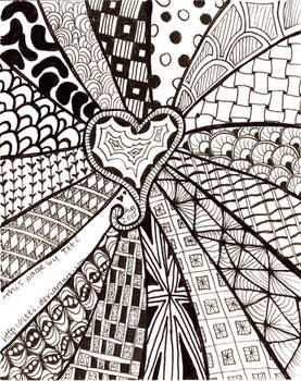 Zentangle heart