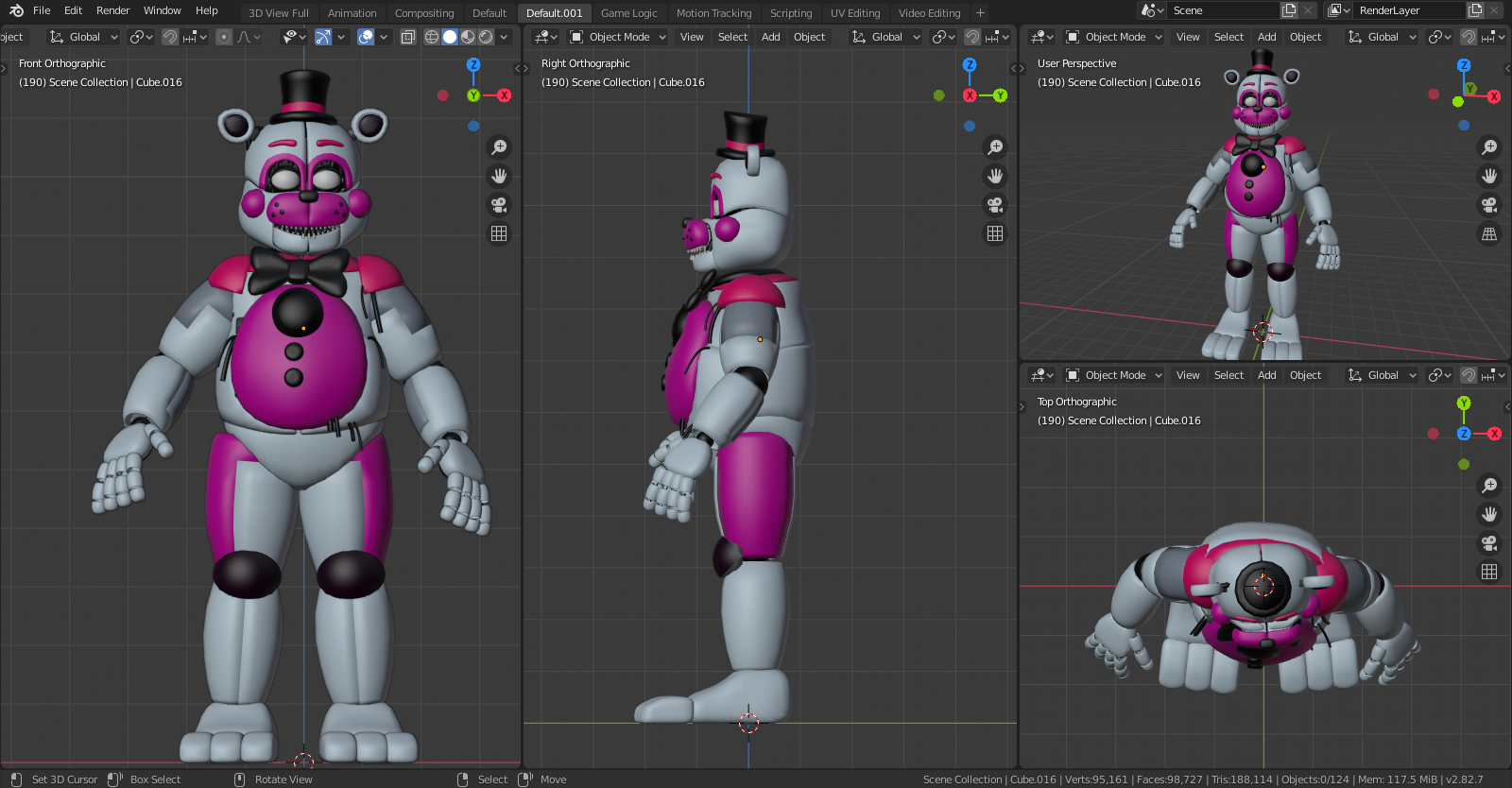 Funtime Freddy 3D Models for Free - Download Free 3D ·