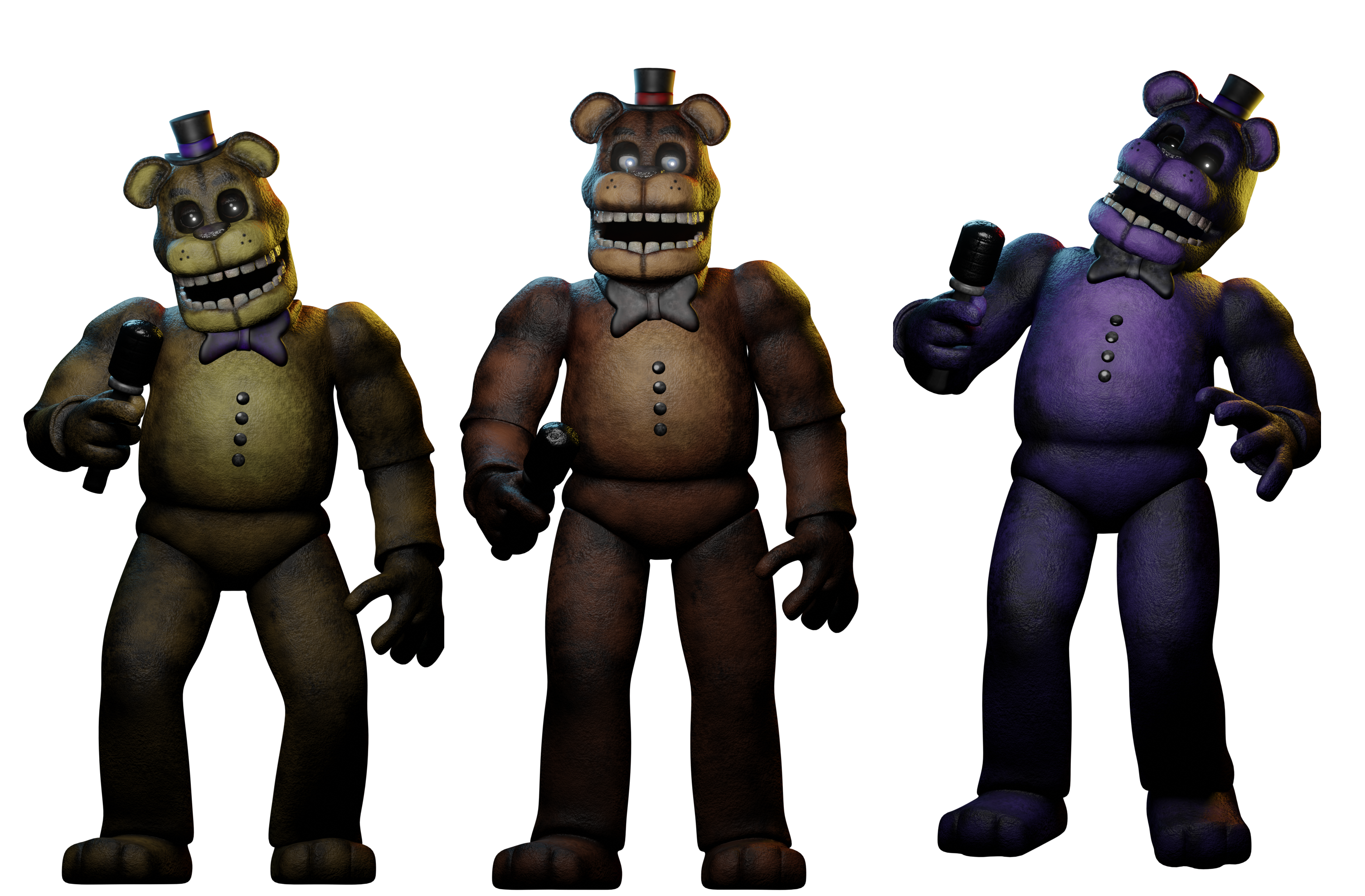 Stylized Withered Freddy model by me