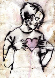 My Heart -wallpaper stencil-