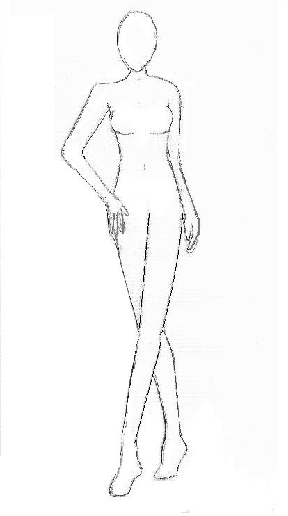 base dress design Fashion Sketch Base