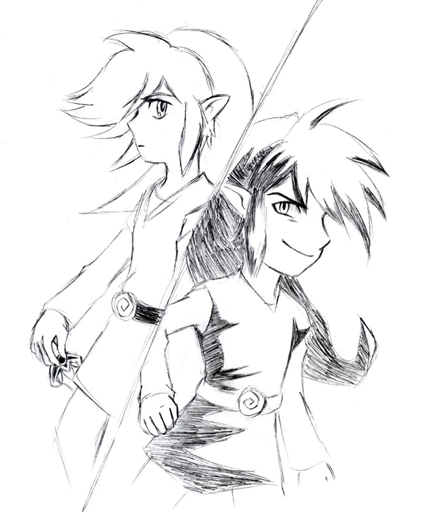 Vio and Shadow Link