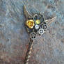 Golden Wings Fantasy Key Pendant