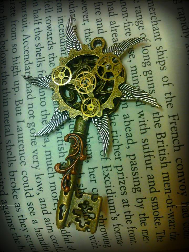 Steampunk Windmill Fantasy Key