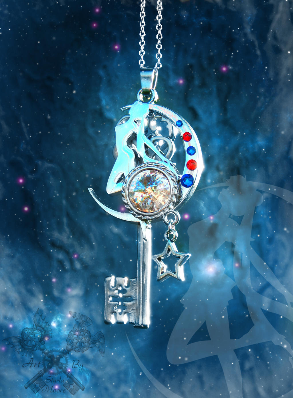 Sailor Moon inspired Key Auction by ArtByStarlaMoore on DeviantArt