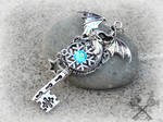 Silver Frost Dragon Necklace