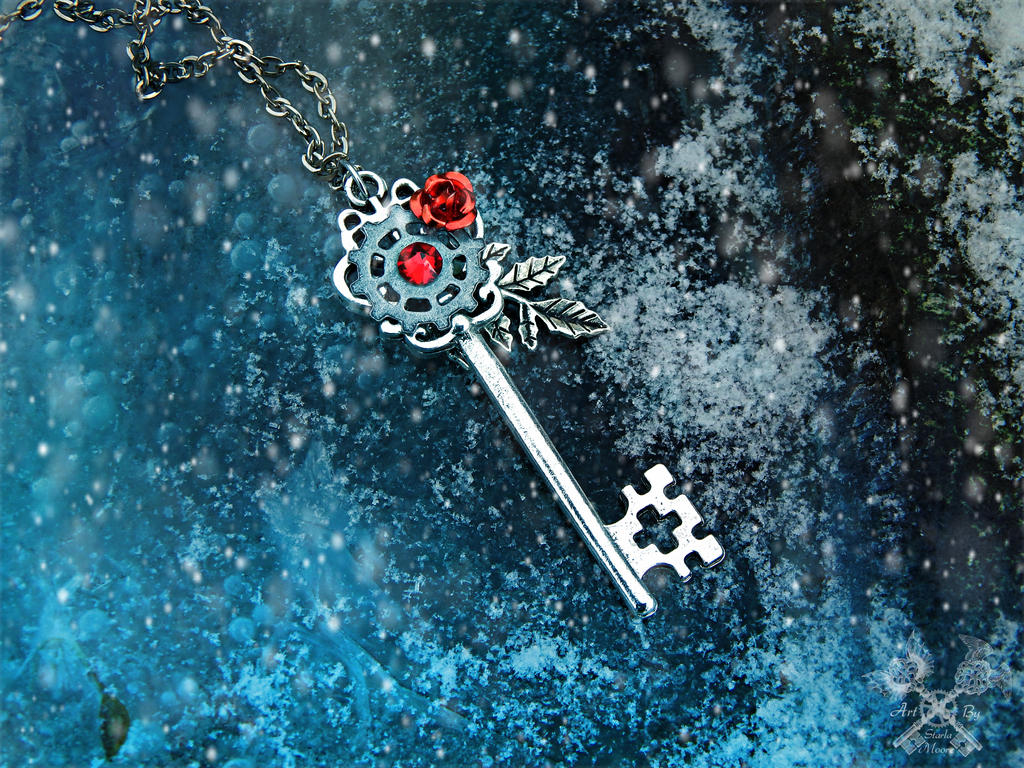 Win this Skeleton Key Necklace this month!