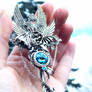 King of Frost Dragon Skeleton Key Necklace