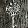 Forest Spirit Skeleton Key Necklace