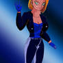 Android 18 in hot clothes