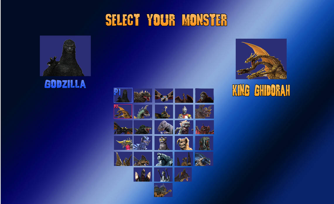 Godzilla Gamecube Roster Super Godzilla Kaiju Daikessen character roster by LordRando92 on ...
