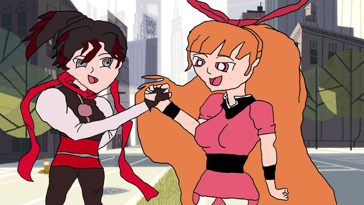 Fusionfall Rigby DCU Ruby Rose Meets Fusionfall Blossom by FD10 on DeviantArt
