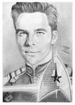 James T. Kirk / Chris Pine by hwaetmere