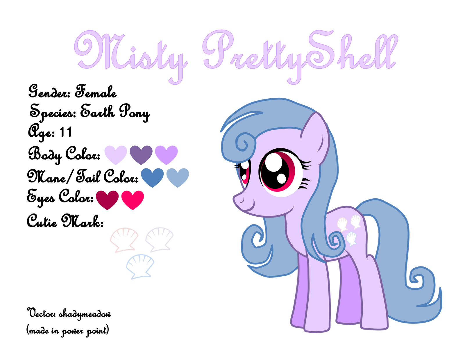 MLP Misty PrettyShell (Reference Sheet) by Shadymeadow95 on DeviantArt