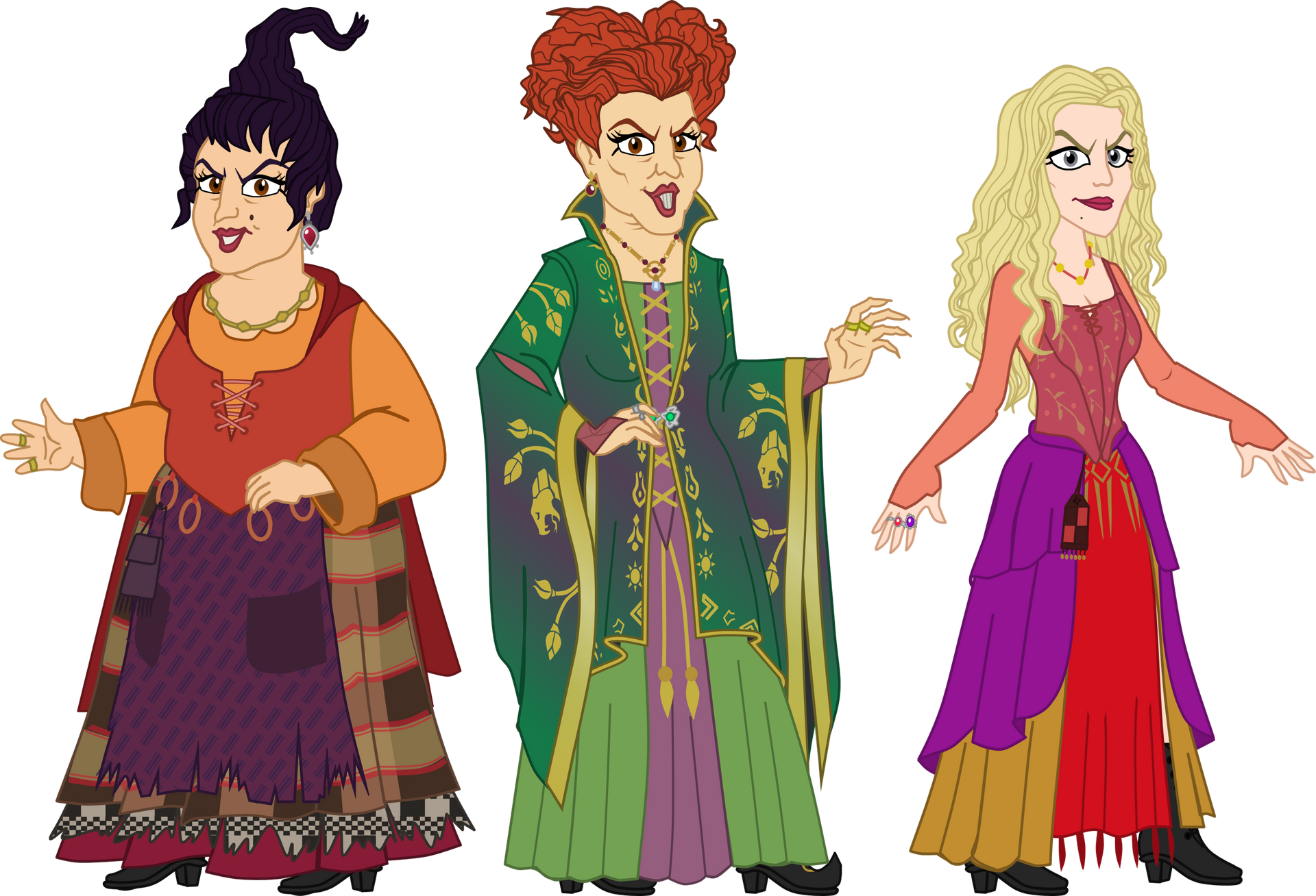 The Sanderson Sisters (Equestria Girls Style) by Shadymeadow95 on