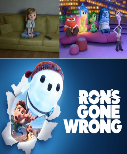 Riley and her Emotions watching Ron's Gone Wrong by ArielAriasPetzoldt ...