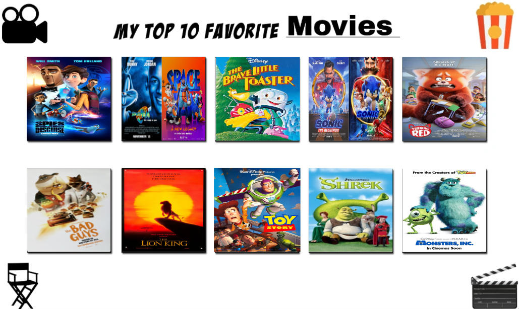 My Top 10 Favorite Movies by ArielAriasPetzoldt on DeviantArt