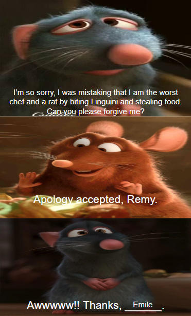 Ed And Remy Emile accepts Remy's Apology by ArielAriasPetzoldt on DeviantArt