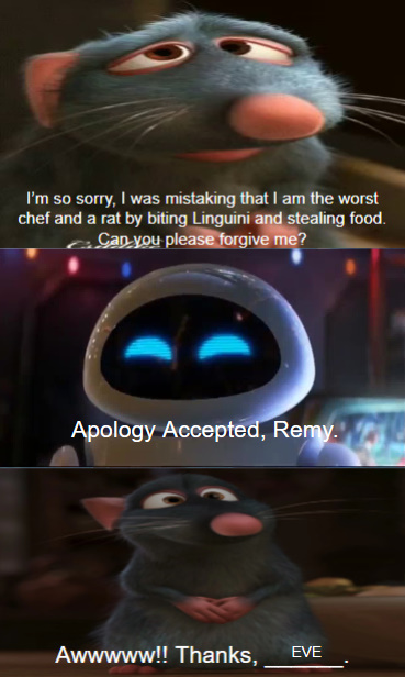 Ed And Remy EVE accepts Remy's Apology by ArielAriasPetzoldt on DeviantArt